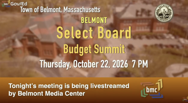 Select Board: Budget Summit - 10/22/26