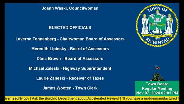 Town Board Meeting - November 7, 2024
